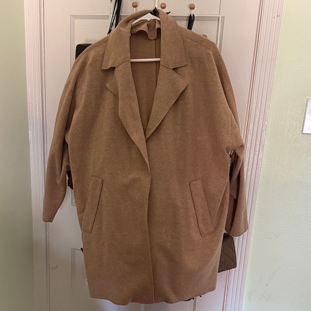 Forever 21 Camel Pea Coat